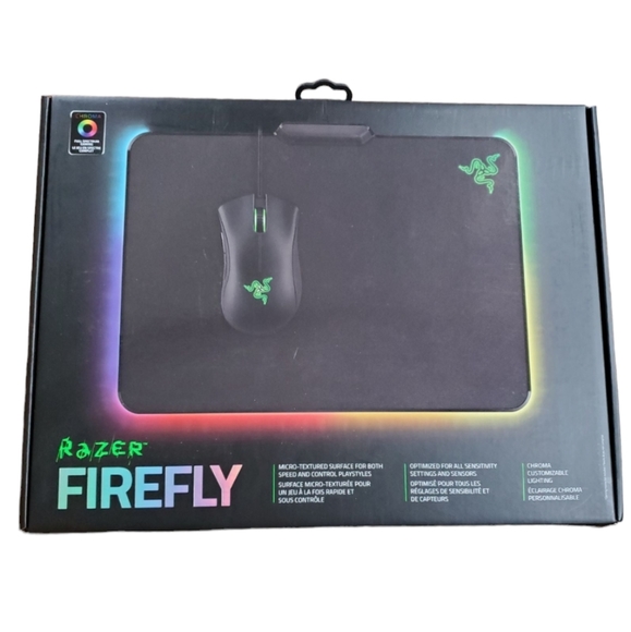 Razer - Firefly Gaming Mouse Pad with RGB Lighting - Black - Picture 2 of 9